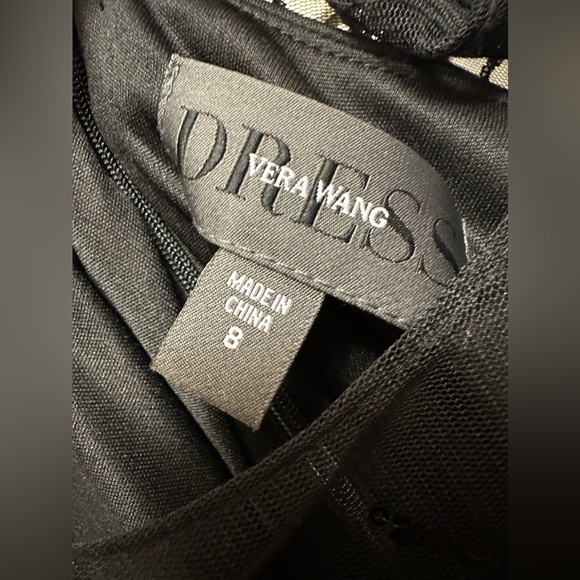 NWT with Defects (Pictured). Size 8 Sheer Sequins long sleeve Dress with lining. - Picture 3 of 8